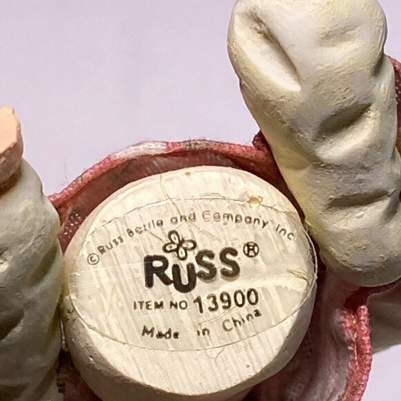 Russ & Co. 13900 Country Kin Sculptstone Jointed Lamb Figurine Shelf Sitter VTG - Picture 9 of 10